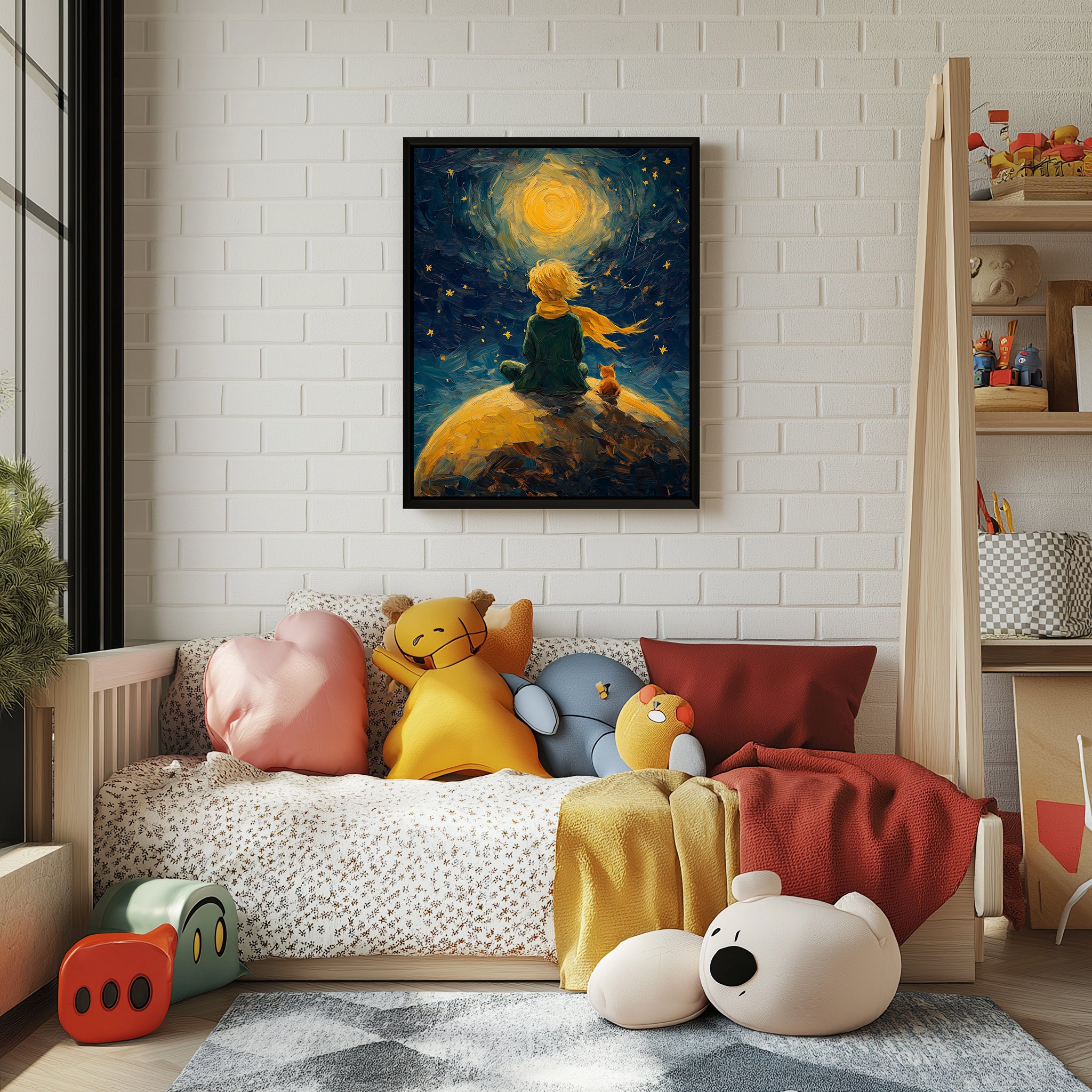 Little Prince Wall Art Print — Antoine de Saint-Exupéry Tribute Poster