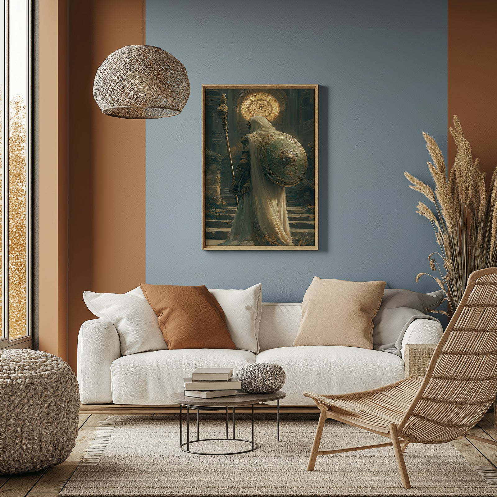 Symbol of Hope Wall Art Print — Mystical Guardian Figure Poster