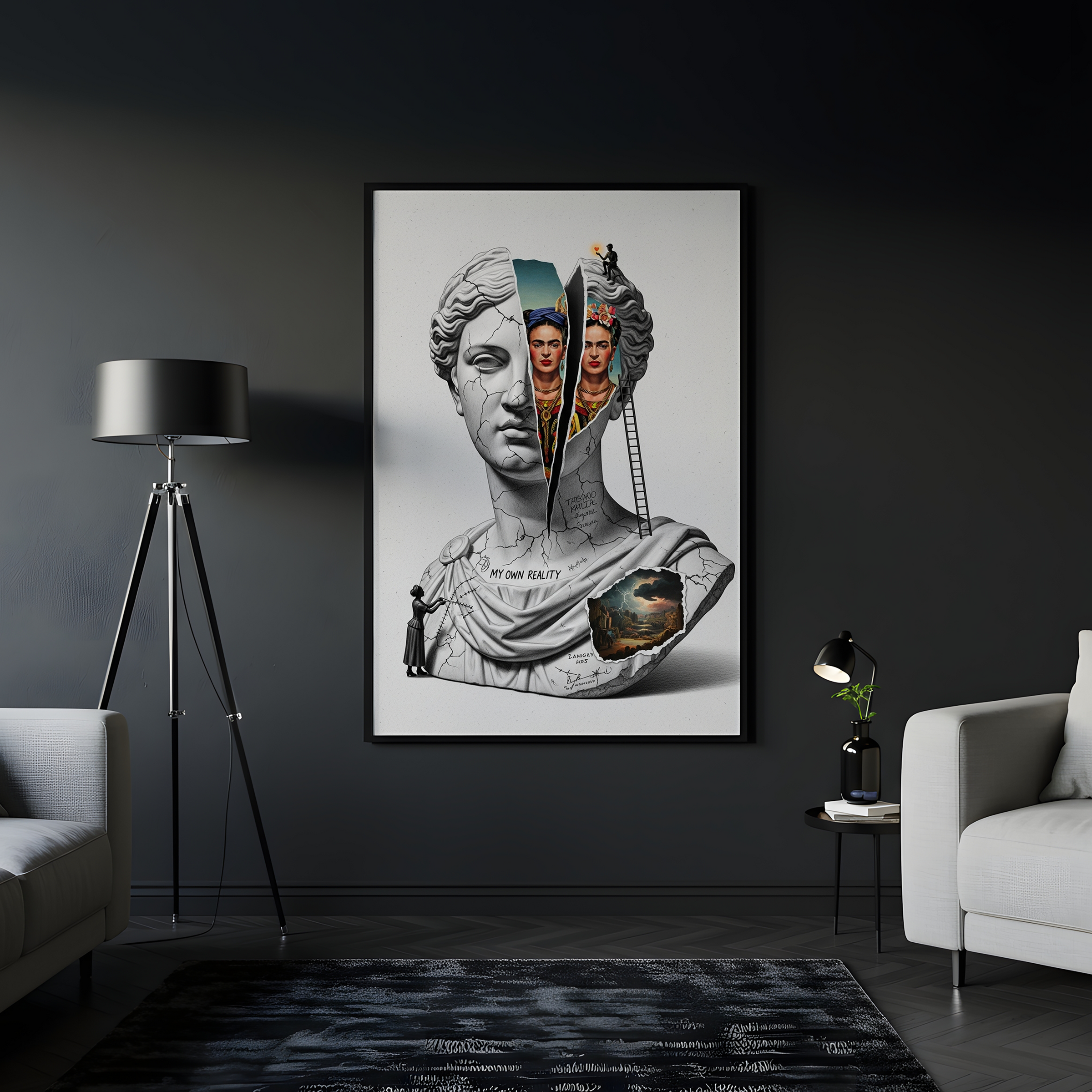 My Own Reality — Frida Kahlo Inspired Wall Art Print