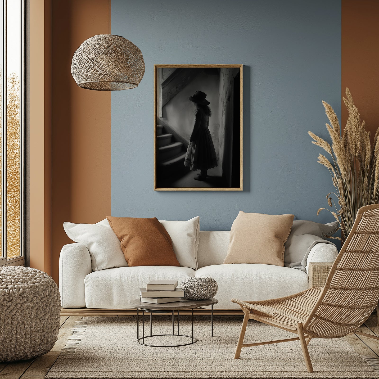 Whispers of Yesterday Wall Art Print — Vintage Nostalgic Portrait Poster
