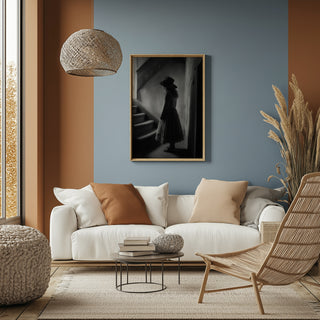 Whispers of Yesterday Wall Art Print — Vintage Nostalgic Portrait Poster