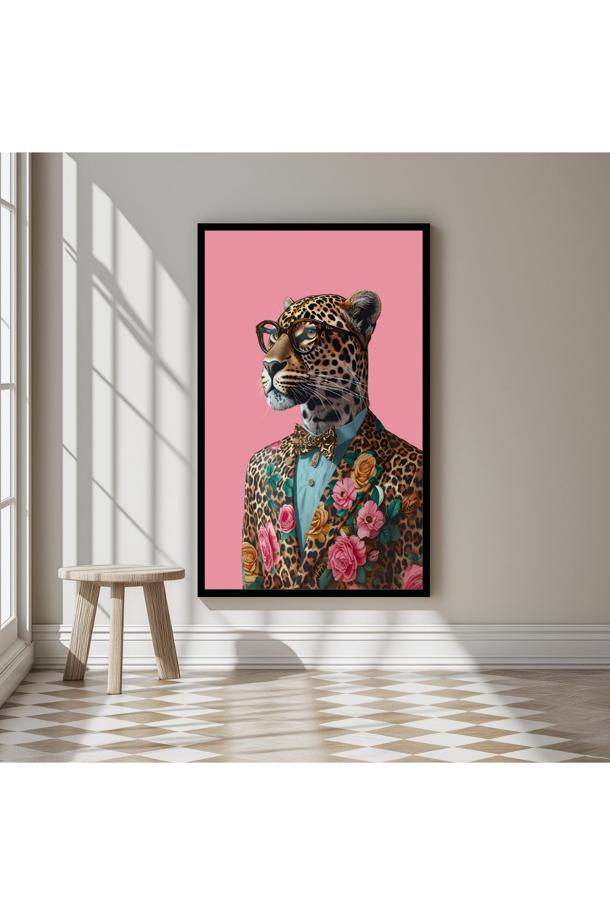 The Sophisticated Wild Wall Art Print — Refined Animal Portrait Poster