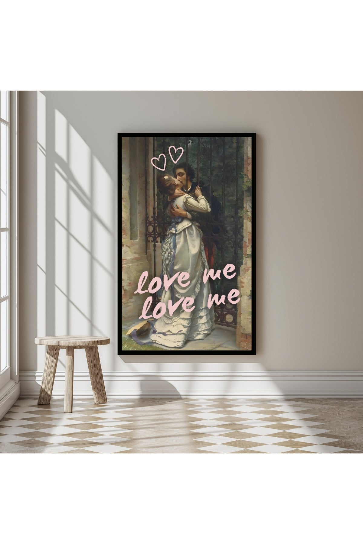 Love Me Wall Art Print — Bold Romantic Quote Poster