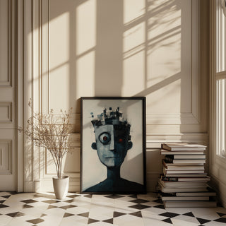 Lost Algorithm Wall Art Print — Digital Age Surreal Portrait Poster