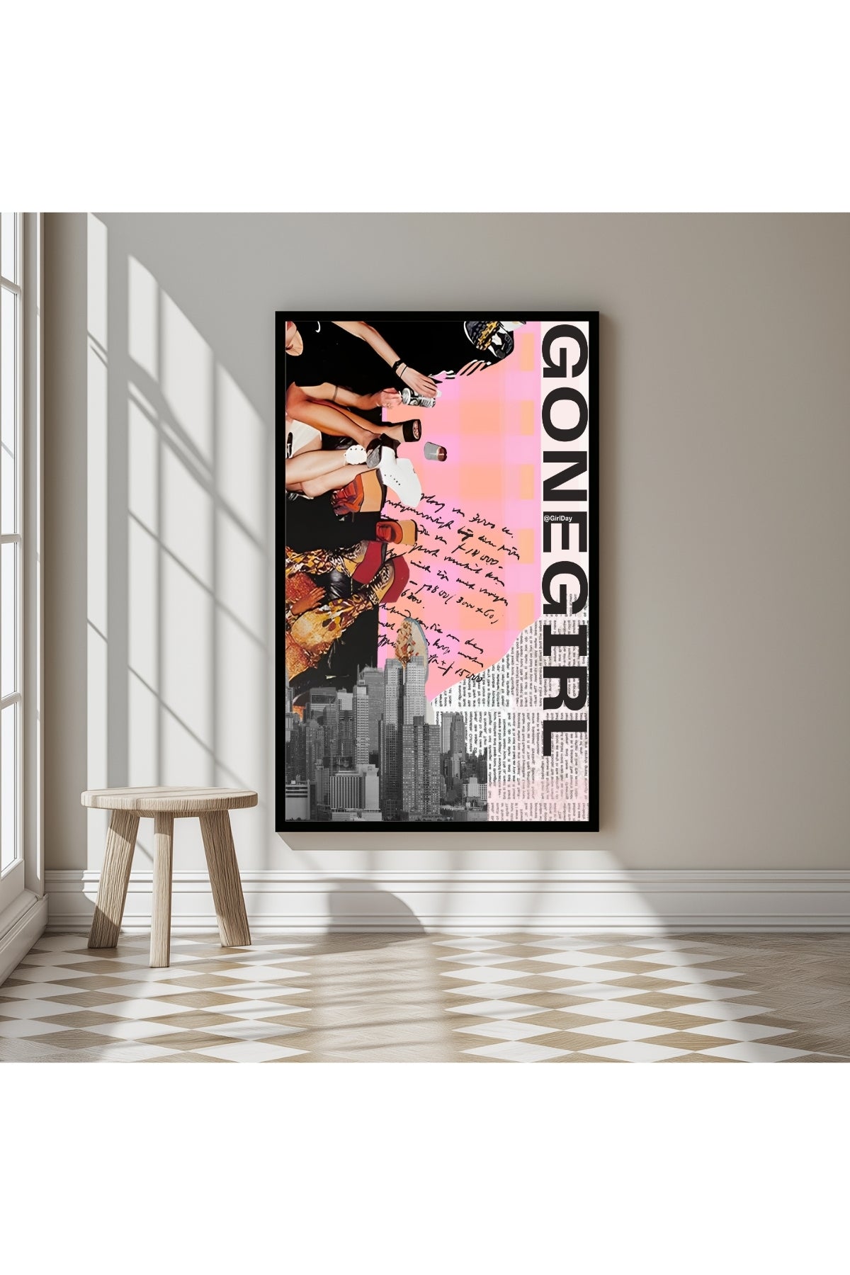 Gone Girl Wall Art Print — Bold Mysterious Quote Poster