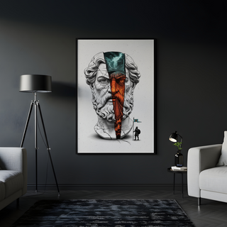 Valhalla Odin — Surreal Norse Mythology Wall Art Print
