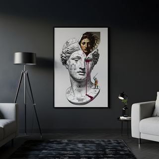 Vengeance Served Medusa V2 — Surreal Greek Mythology Wall Art Print