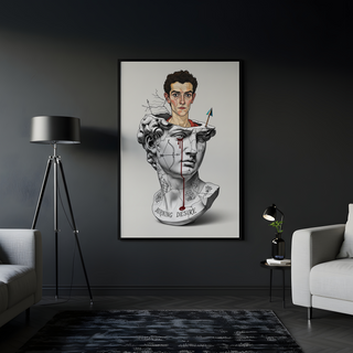 Burning Desire — Egon Schiele Inspired Wall Art Print