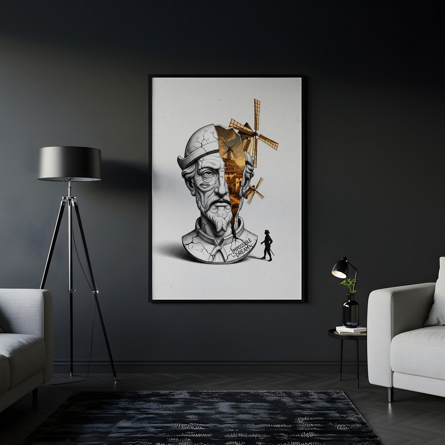 Impossible to Dream: Don Kişot Tablo Boyutlarında ve Yüksek Kaliteli Poster