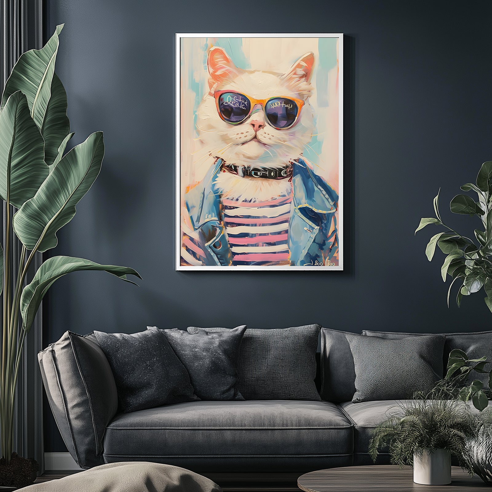 Pawsitively Purrfect Wall Art Print — Cute Cat Lover Quote Poster