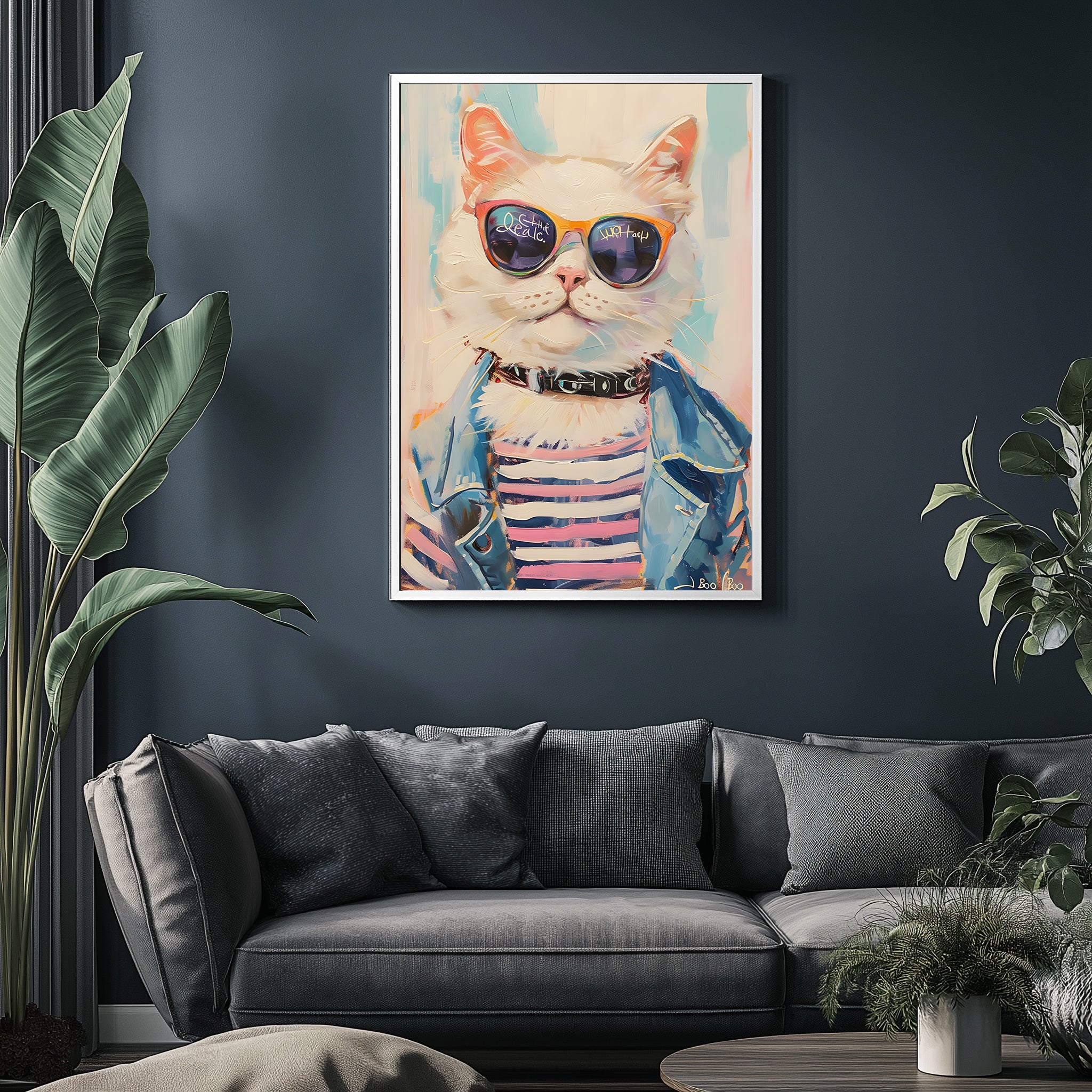 Pawsitively Purrfect Wall Art Print — Cute Cat Lover Quote Poster