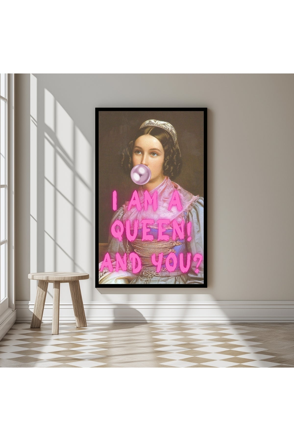 I Am Quinn Wall Art Print — Bold Anti-Hero Quote Poster