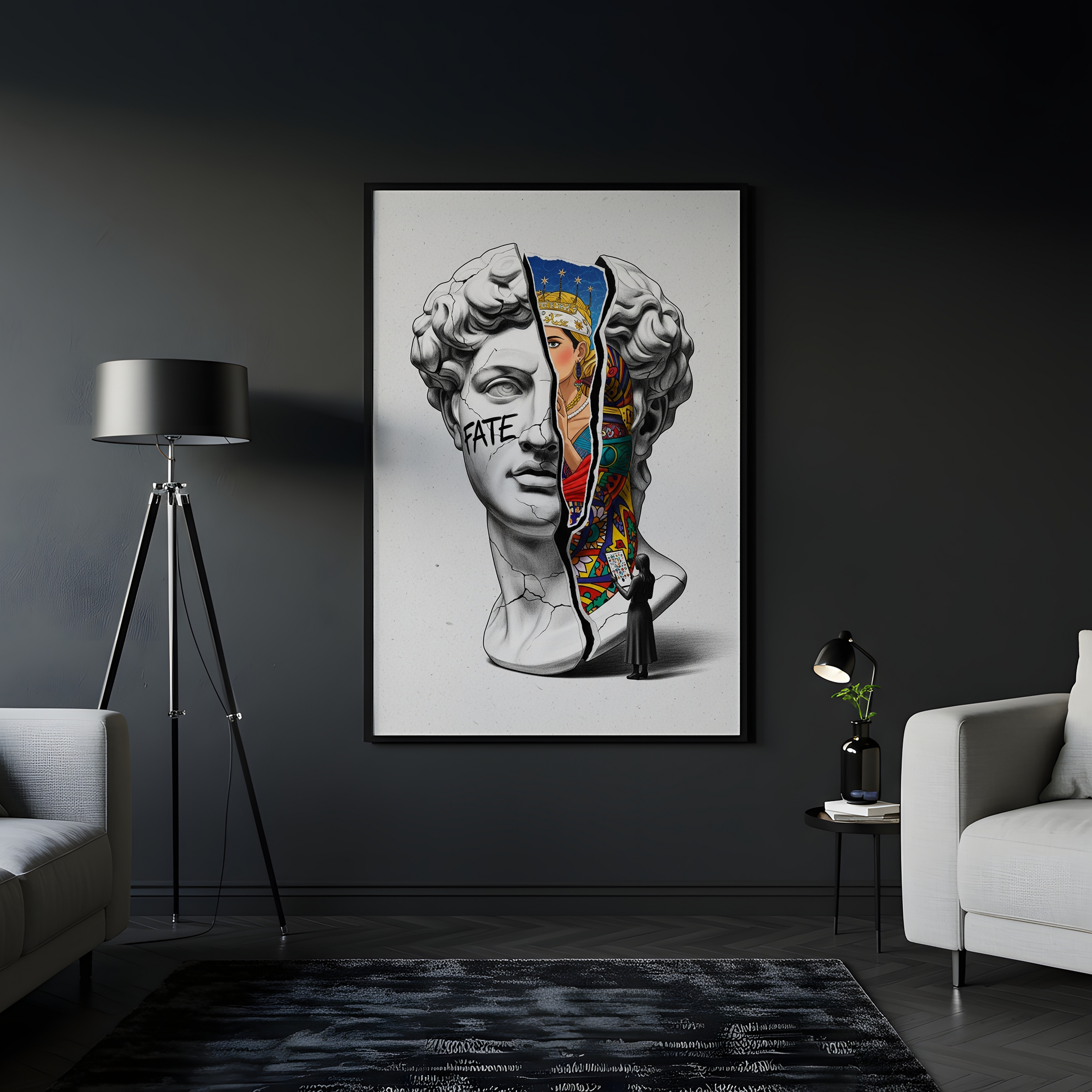 Fate Tarot — Surreal David Bust Wall Art Print