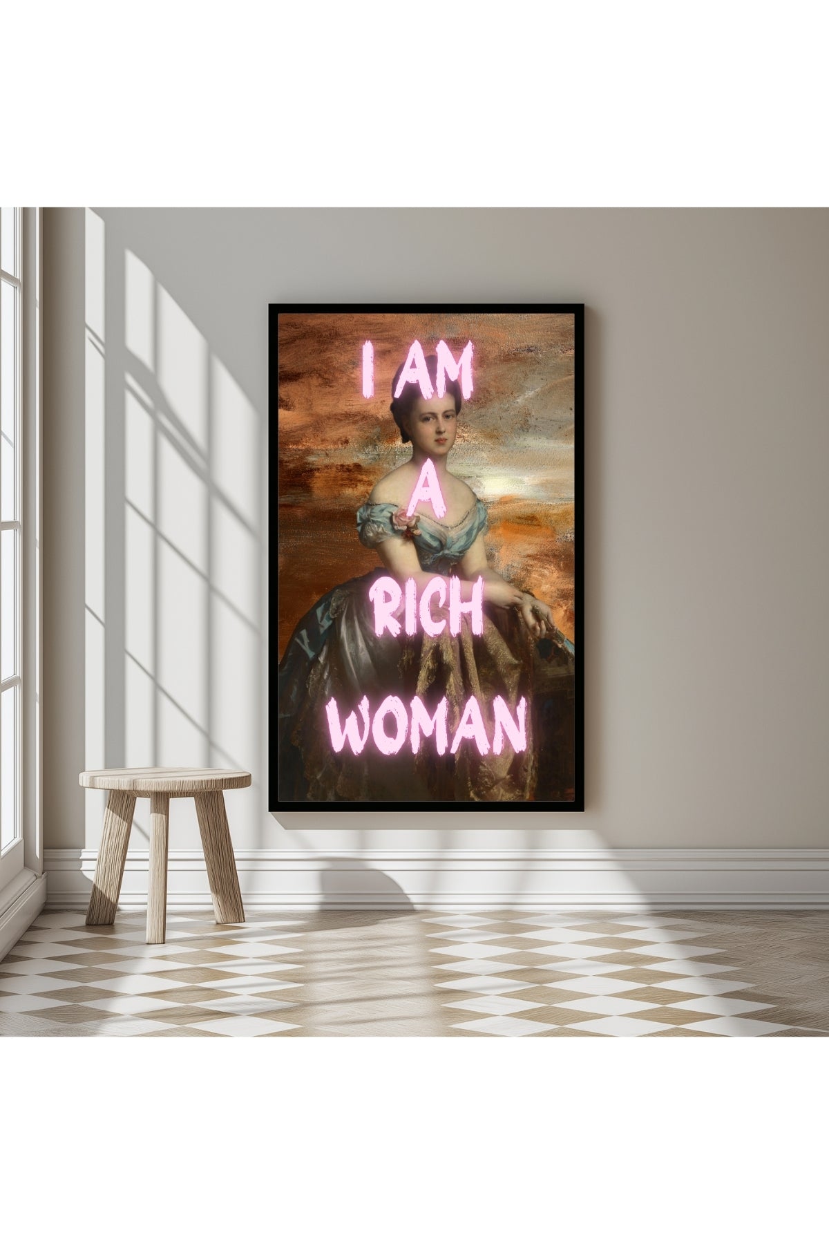 Rich Woman Wall Art Print — Abundance Empowerment Quote Poster