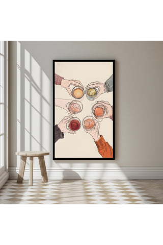 Salude Wall Art Print — Spanish Cheers Toast Quote Poster
