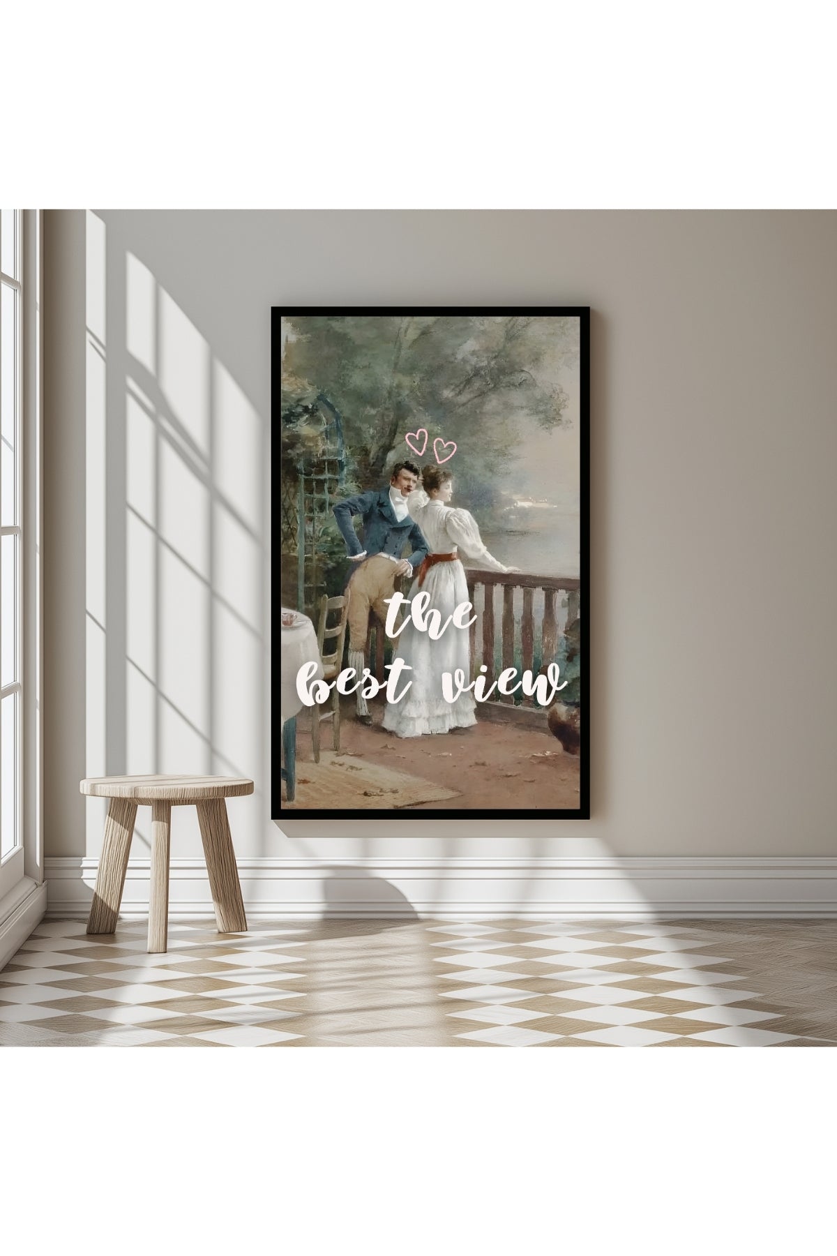 The Best View Wall Art Print — Inspirational Quote Poster