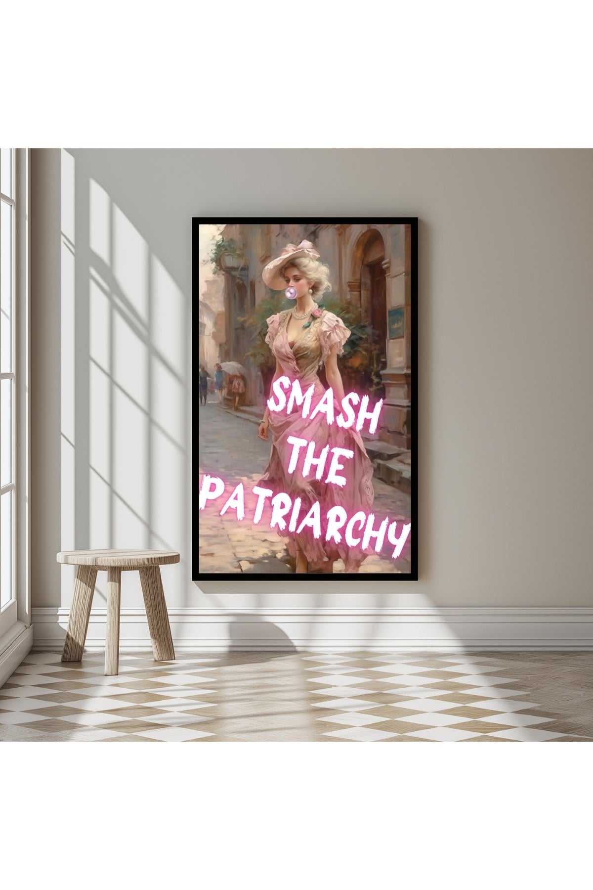 Smash The Patriarchy Wall Art Print — Bold Feminist Quote Poster