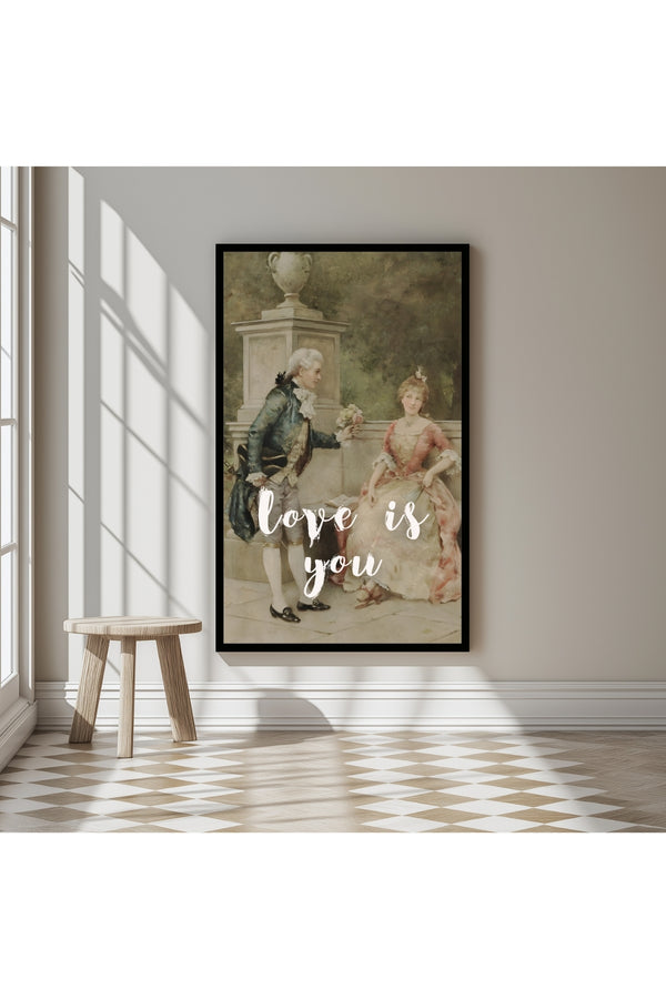 Love is You Wall Art Print — Romantic Love Quote Poster