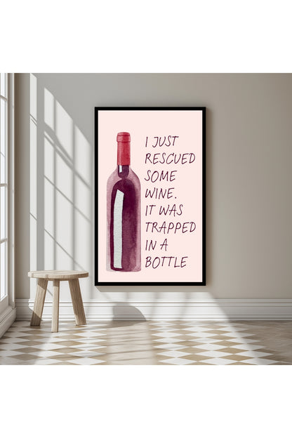 Wine Rescuer's Creed –  Tablo Boyutlarında ve Yüksek Kaliteli Poster