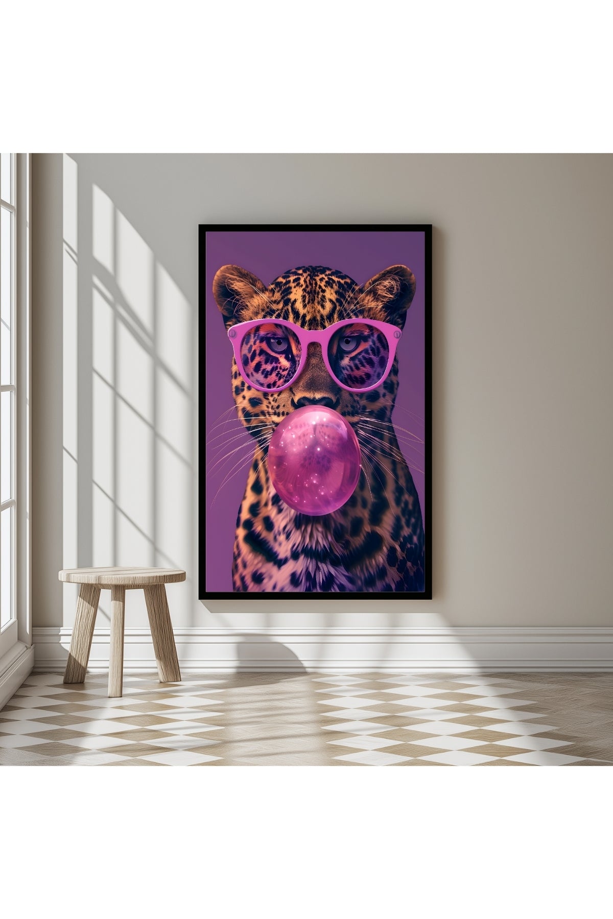 Bubble Chic Wall Art Print — Modern Bubble Lettering Poster