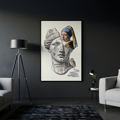 Wisdom's Gaze: İnci Küpeli Kız Tablo Boyutlarında ve Yüksek Kaliteli Poster