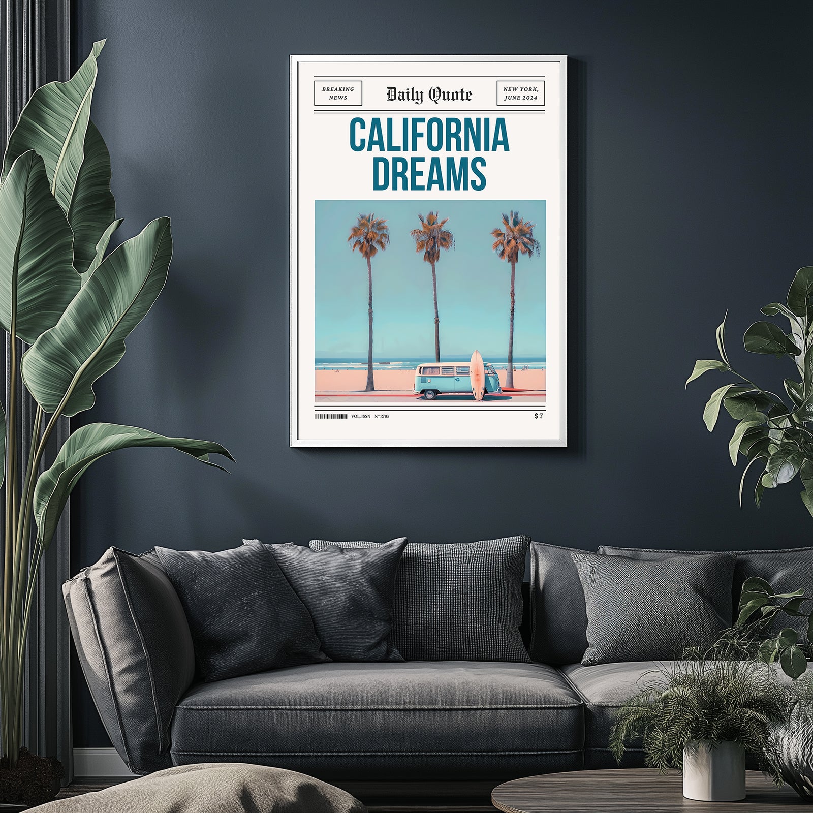 California Dreams Wall Art Print — Pacific Coast Sunset Poster