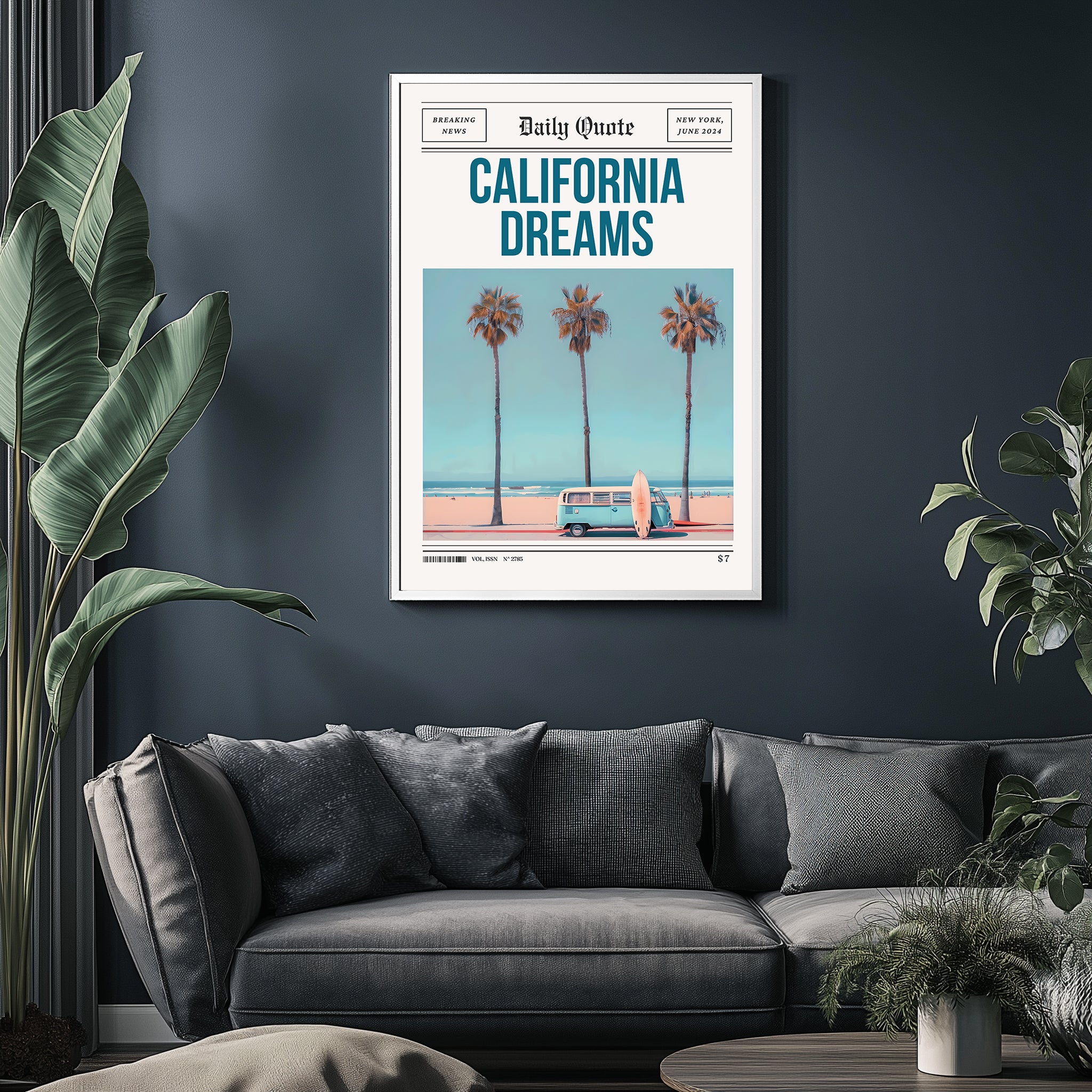 California Dreams Wall Art Print — Pacific Coast Sunset Poster
