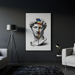 Mosaic — Surreal David Bust Wall Art Print