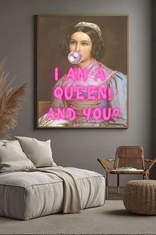 I Am Quinn Wall Art Print — Bold Anti-Hero Quote Poster