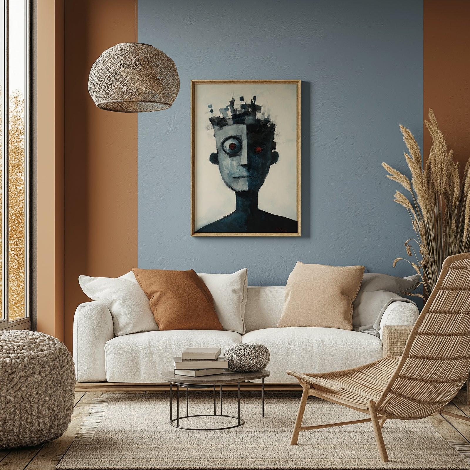Lost Algorithm Wall Art Print — Digital Age Surreal Portrait Poster
