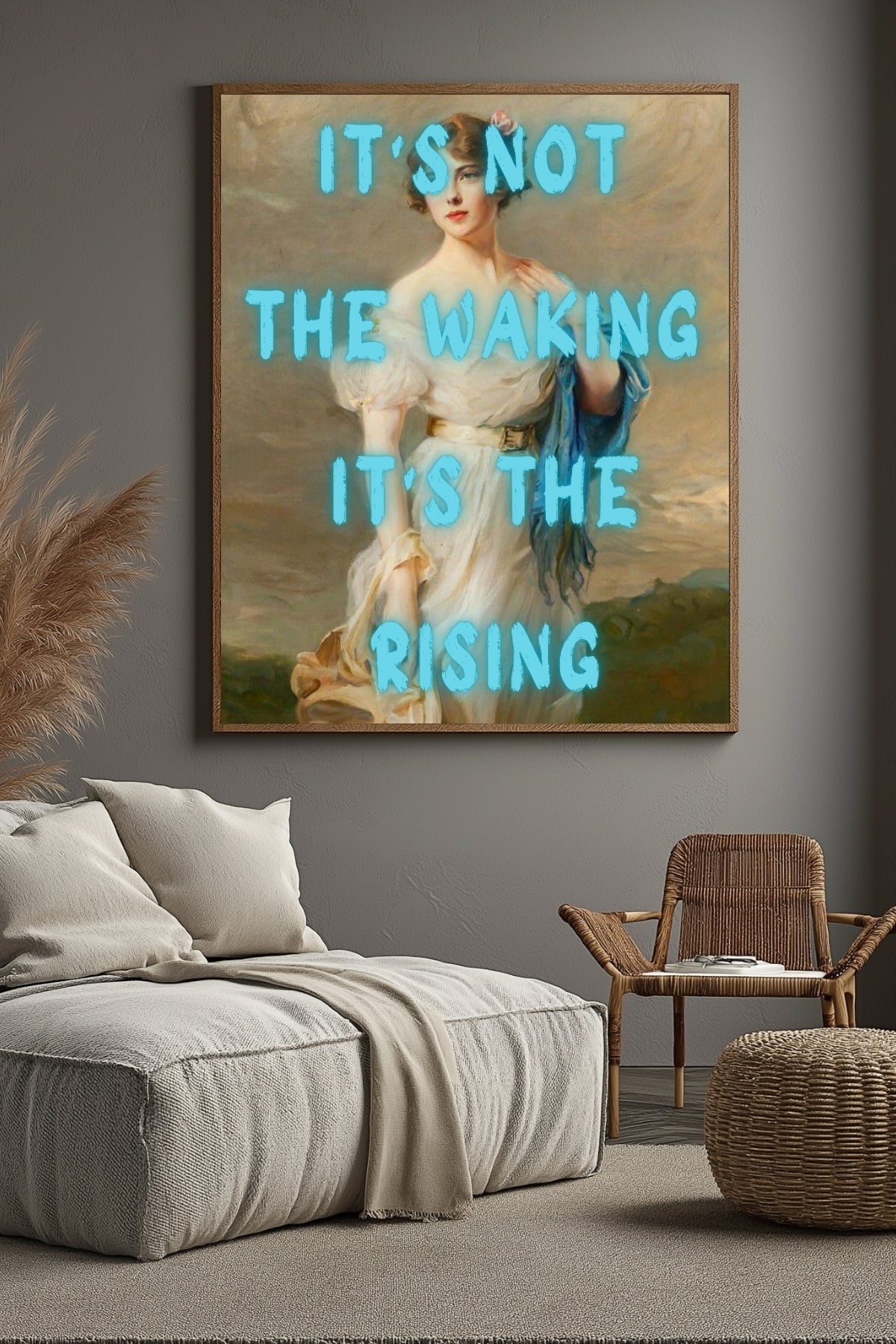 It's the Rising Wall Art Print — Empowering Self-Growth Quote Poster