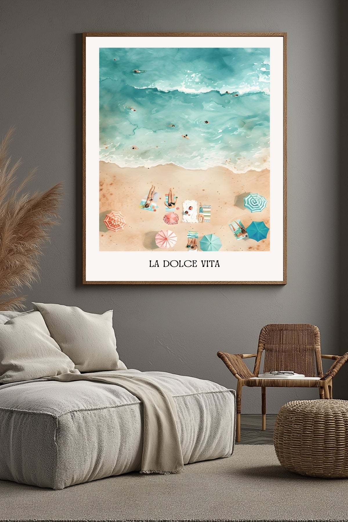 La Dolce Vita Wall Art Print — Italian Sweet Life Quote Poster