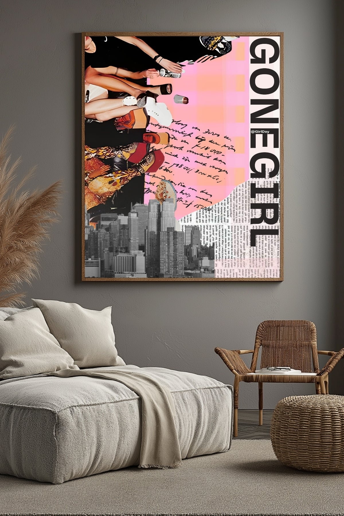 Gone Girl Wall Art Print — Bold Mysterious Quote Poster