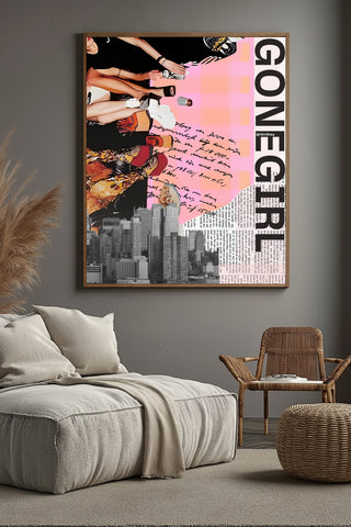 Gone Girl Wall Art Print — Bold Mysterious Quote Poster