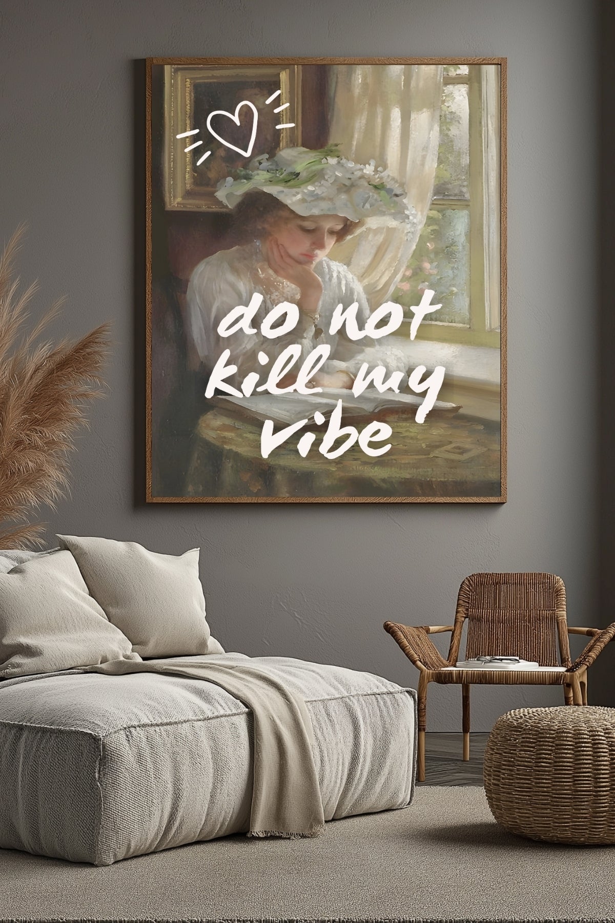 Do Not Kill My Vibe Wall Art Print — Bold Empowerment Quote Poster