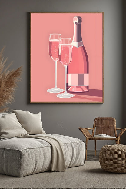 Rosé Rendezvous –  Tablo Boyutlarında ve Yüksek Kaliteli Poster