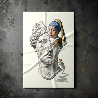 Wisdom's Gaze — Vermeer's Girl with a Pearl Earring Wall Art Print