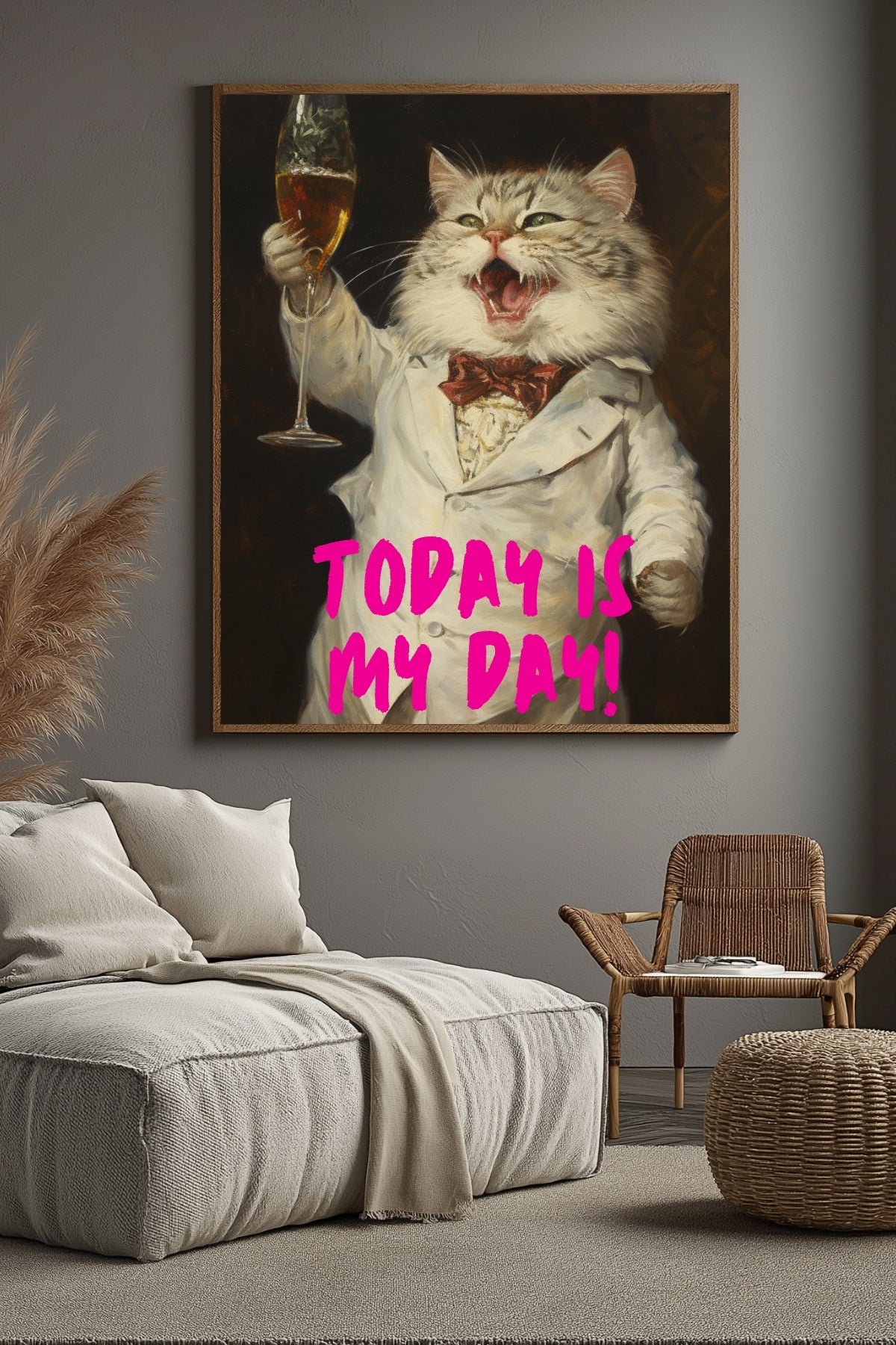 Today is My Day Wall Art Print — Bold Affirmation Quote Poster