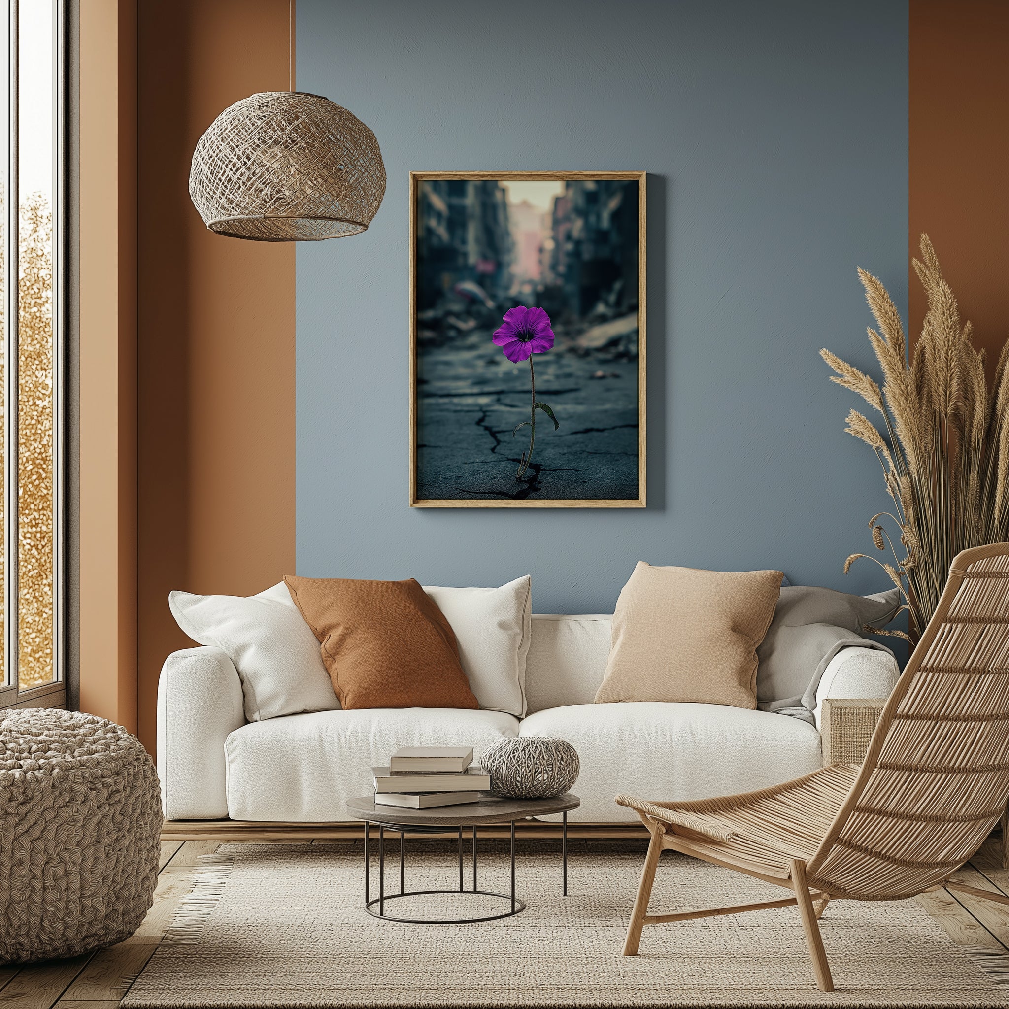 Silent Resistance Wall Art Print — Hope From Ruins Poster