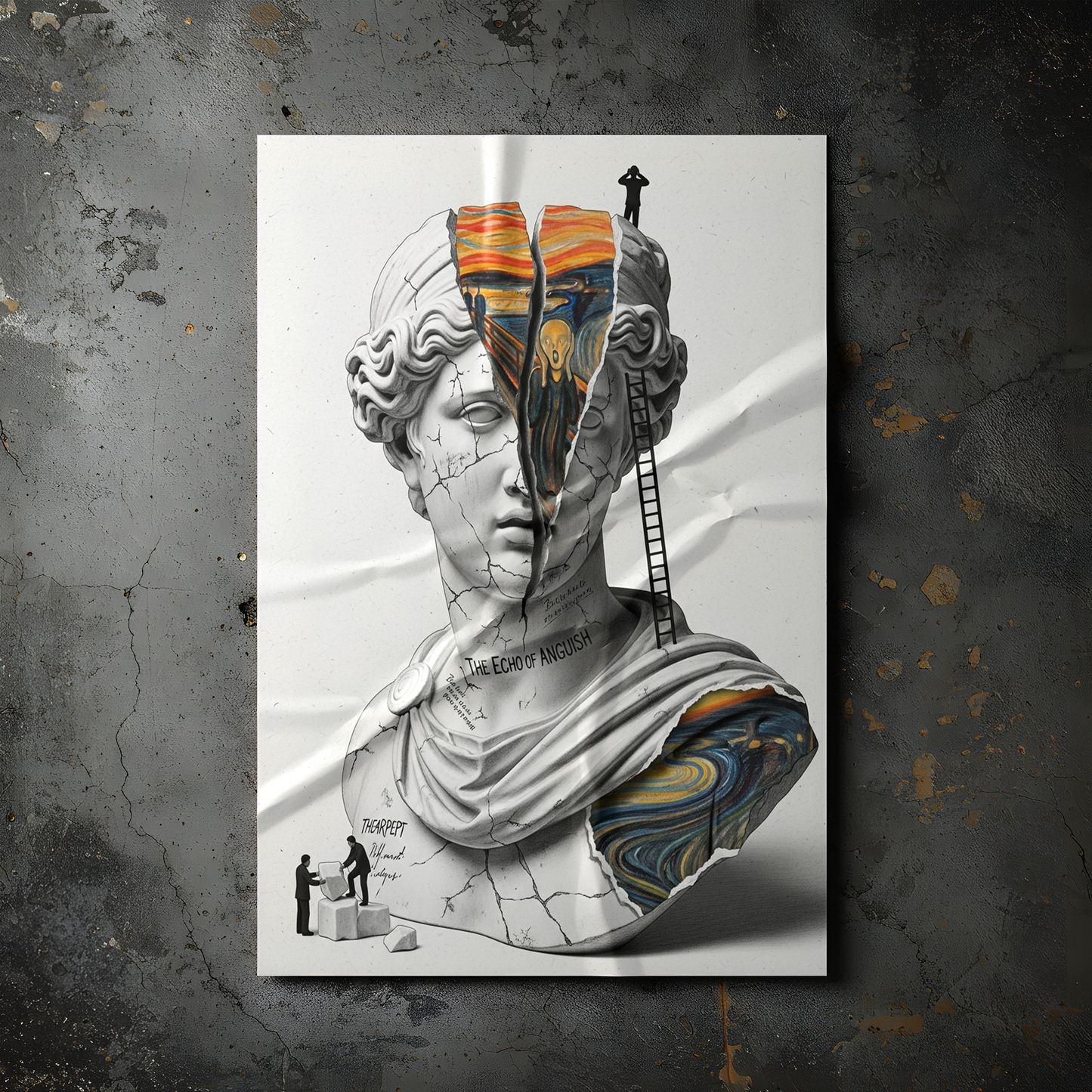 The Echo of Anguish: Çığlık Tablo Boyutlarında ve Yüksek Kaliteli Poster