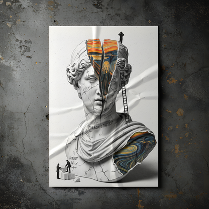 The Echo of Anguish: Çığlık Tablo Boyutlarında ve Yüksek Kaliteli Poster