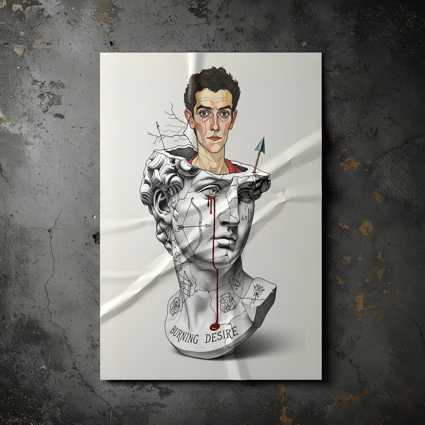 Burning Desire: Schiele Tablo Boyutlarında ve Yüksek Kaliteli Poster