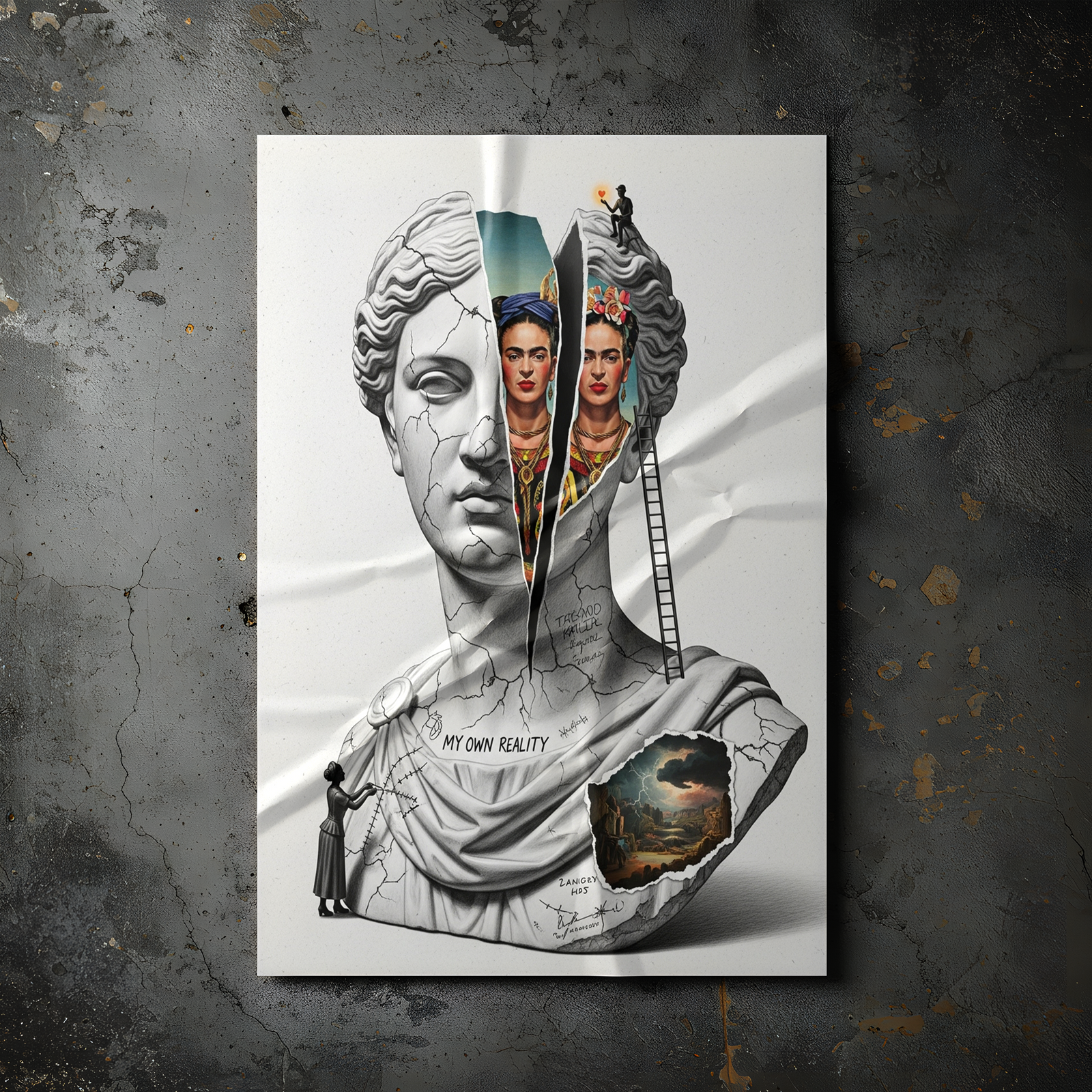 My Own Reality — Frida Kahlo Inspired Wall Art Print