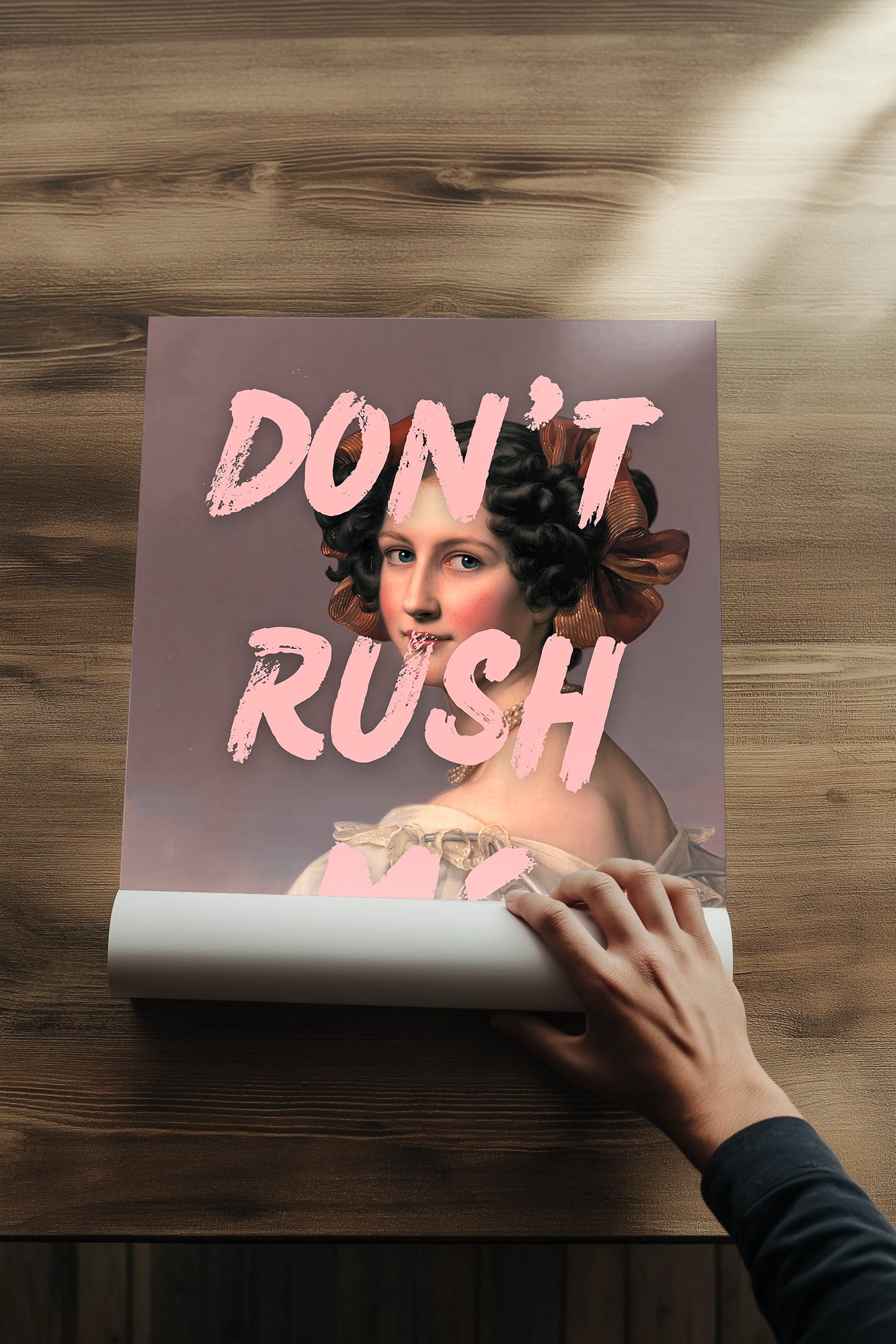 Don't Rush Wall Art Print — Minimalist Slow Living Quote Poster
