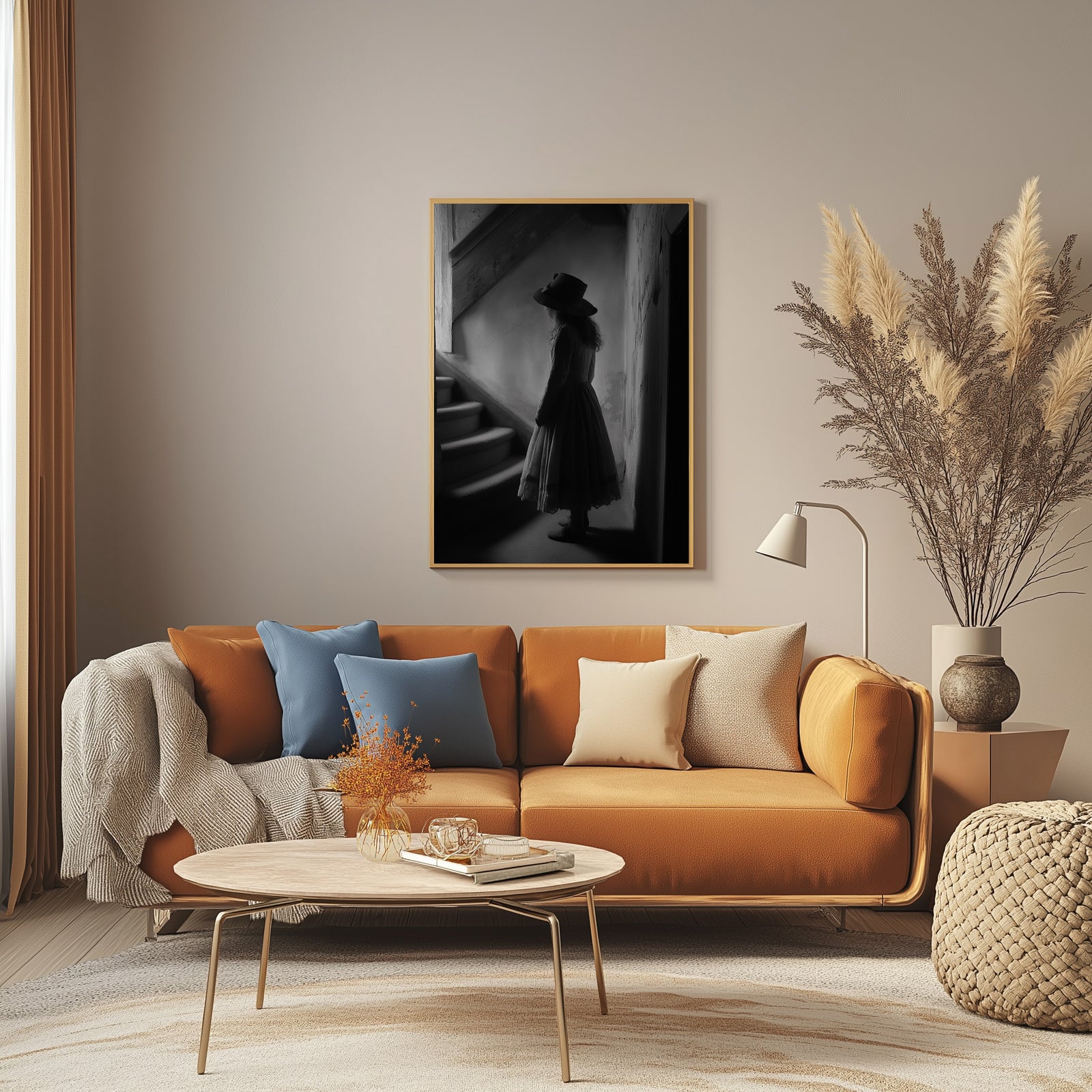 Whispers of Yesterday Wall Art Print — Vintage Nostalgic Portrait Poster
