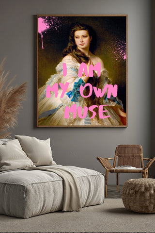 I Am My Own Muse Wall Art Print — Self-Love Empowerment Quote Poster