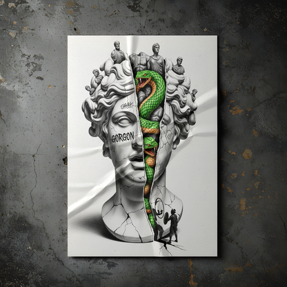 Gorgon: Medusa Tablo Boyutlarında ve Yüksek Kaliteli Poster