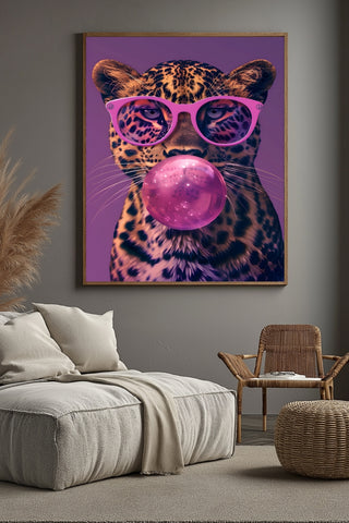 Bubble Chic Wall Art Print — Modern Bubble Lettering Poster