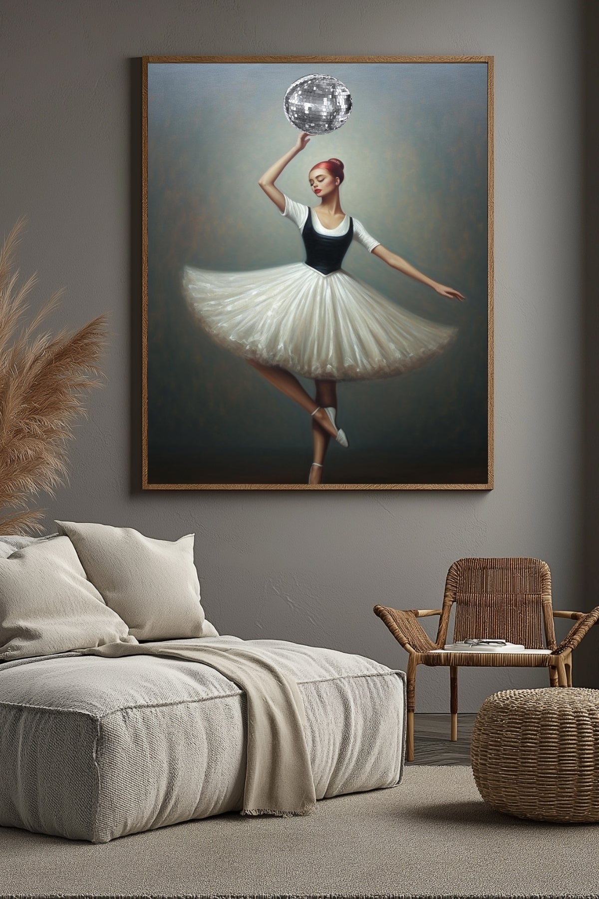 Twirl in Time Wall Art Print — Romantic Vintage Dance Poster