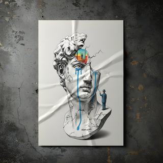 Dream Weaver V.2 — Surreal David Bust Wall Art Print